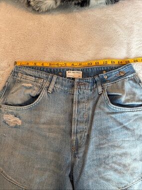 We The Free Light Blue Distressed High-Waist Denim Jeans